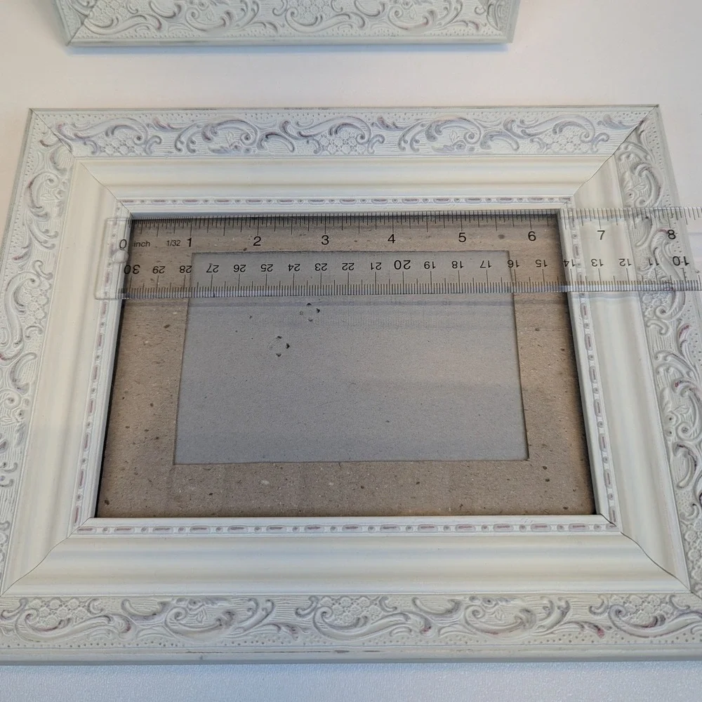 Green Tree Gallery Distressed Ornate Picture Frames Set of Two - Shabby Chic